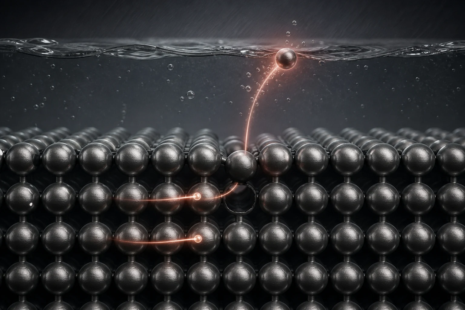 Ionizacija atoma metala na granici metala i elektrolita
